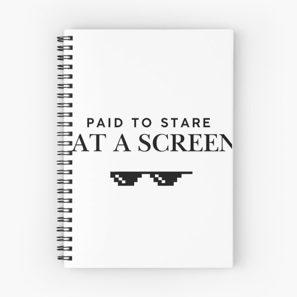 Item preview, Paid To Stare At A Screen Corporate Office Humor Typography designed and sold by ZetaWear.