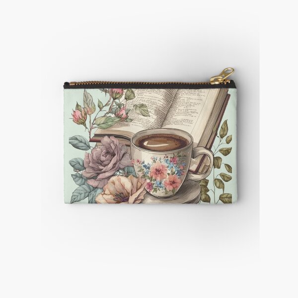 Item preview, Cozy Coffee and Reading Cottagecore Illustration designed and sold by sanorastyle.