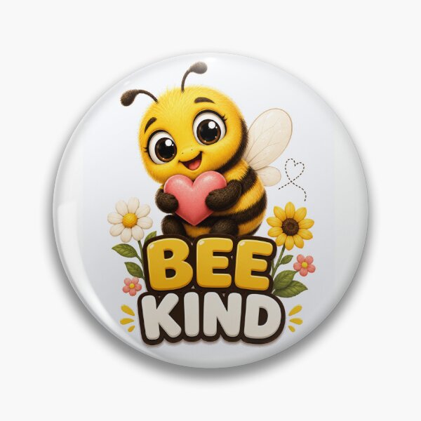 Item preview, Bee Kind Cute Cartoon Bee with Heart designed and sold by PajakDesign.
