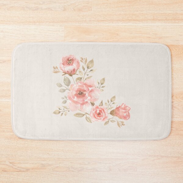 Item preview, Dusty Pink Watercolor Rose Bouquet | Vintage Botanical Floral Art Print & Sticker designed and sold by Olive Thread Co..