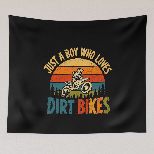 Item preview, Just A Boy Who Loves Dirt Bikes Motocross Offroad Rider designed and sold by HumansStuck12.