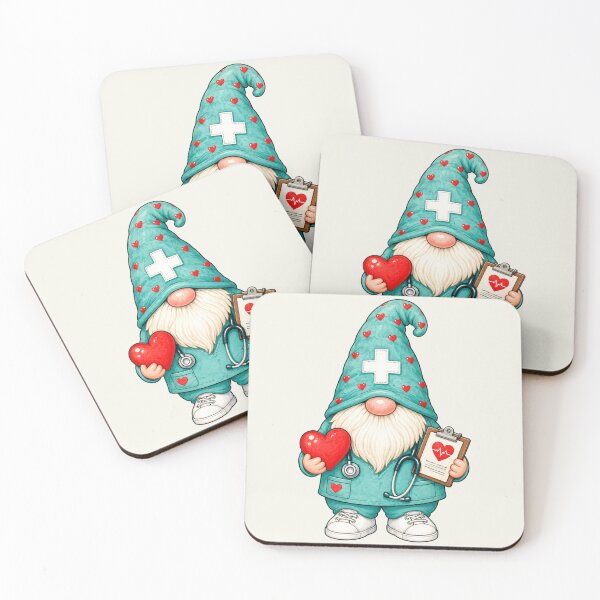 Item preview, Healthcare Gnome With Heart Care Vibes designed and sold by Victor Shadehorn.