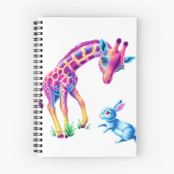 Item preview, Neon Giraffe Gift Kawaii Animals Colorful Cute Design designed and sold by NeonTraum.