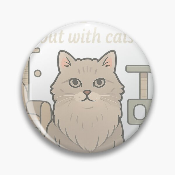 Item preview, Introverted but with Cats: Fun Design for Cat Lovers and Introverted People designed and sold by Cat-astrophes.
