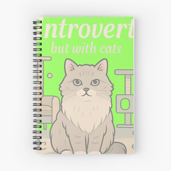 Item preview, Introverted but with Cats: Fun Design for Cat Lovers and Introverted People designed and sold by Cat-astrophes.