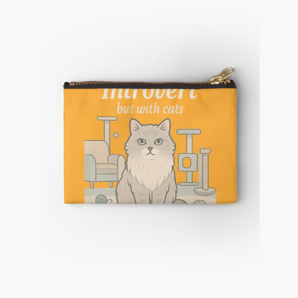 Item preview, Introverted but with Cats: Fun Design for Cat Lovers and Introverted People designed and sold by Cat-astrophes.