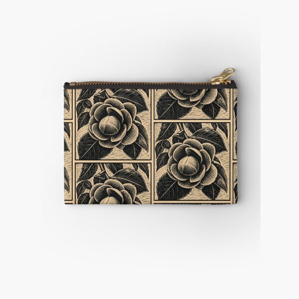 Item preview, Blooming Camellia Flower | Botanical Linocut designed and sold by Linoluca.