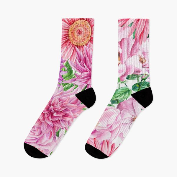Item preview, Pink, Purple, and White Floral Pattern designed and sold by behappyandrelax.