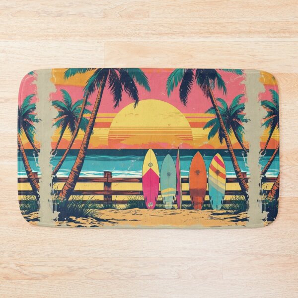 Item preview, Vintage Surfboards Sunset – Retro Beach Palm Trees | Summer Aesthetic designed and sold by hyper retro.