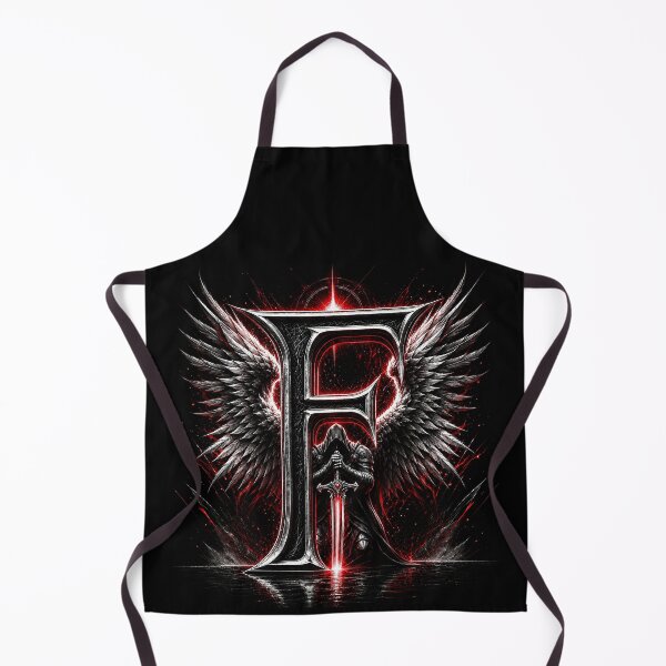 Item preview, Crimson Oath Sentinel Letter F designed and sold by BlissBlvdShop.