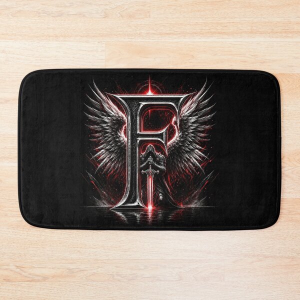 Item preview, Crimson Oath Sentinel Letter F designed and sold by BlissBlvdShop.