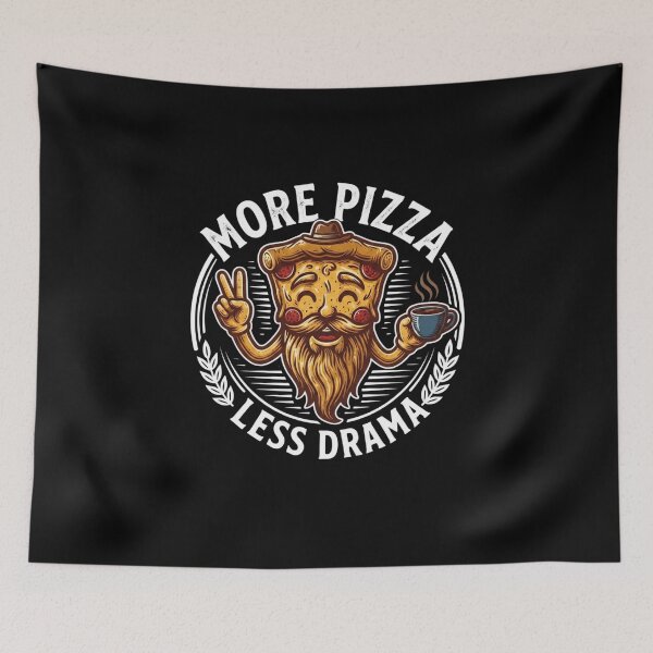 Item preview, More Pizza, Less Drama | Funny Pizza Lover Gift designed and sold by BrokenLabel.