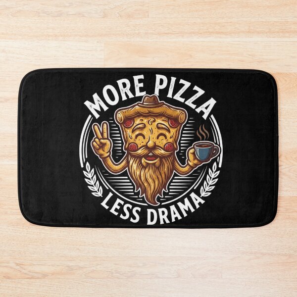 Item preview, More Pizza, Less Drama | Funny Pizza Lover Gift designed and sold by BrokenLabel.