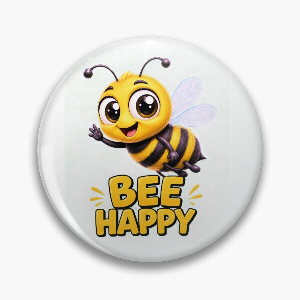 Item preview, Bee Happy Cute Cartoon Bee with Big Eyes designed and sold by PajakDesign.