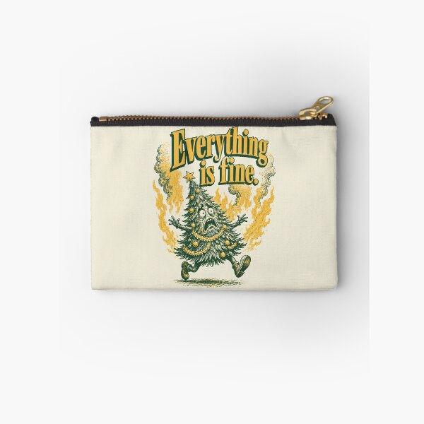 Item preview, Everything Is Fine Burning Christmas Tree Humor designed and sold by Victor Shadehorn.