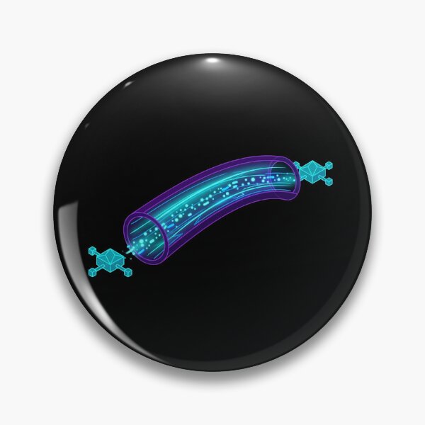 Item preview, VPN Tunnel Data Flow - Neon Network Security Abstract Art designed and sold by Node & Switch.