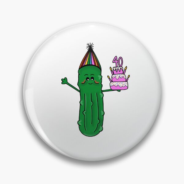Item preview, 40th Birthday Cake Dill Pickle designed and sold by Sartoris Art.