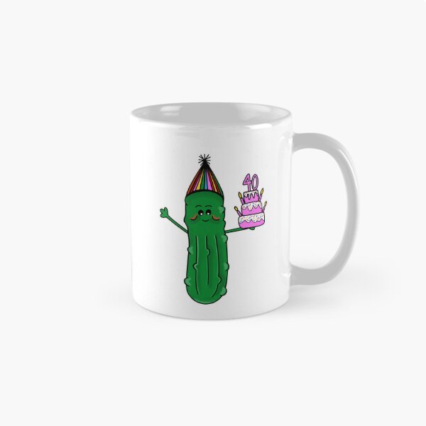 Item preview, 40th Birthday Cake Dill Pickle designed and sold by Sartoris Art.