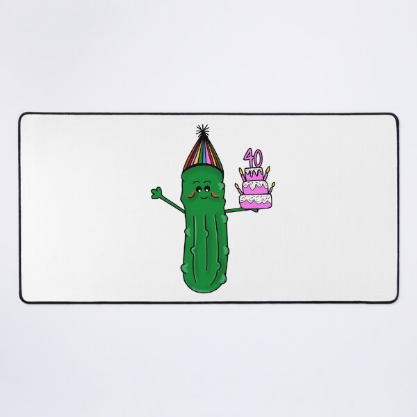 Item preview, 40th Birthday Cake Dill Pickle designed and sold by Sartoris Art.