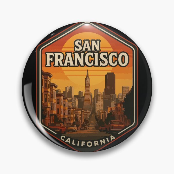 Item preview, San Francisco California USA Vintage Travel designed and sold by TomFrontierArt.