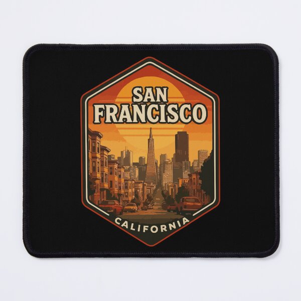 Item preview, San Francisco California USA Vintage Travel designed and sold by TomFrontierArt.