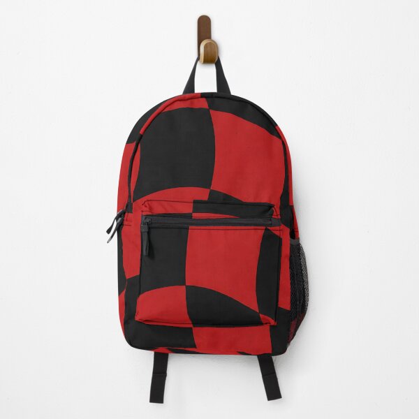Item preview, Wavy Red Black Checkerboard Psychedelic Abstract Pattern designed and sold by Aureva Arts Shop.