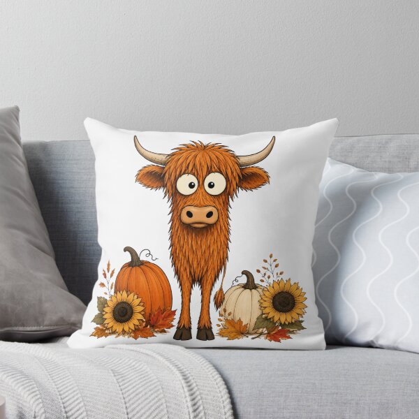 Item preview, Cute Fall Highland Cow designed and sold by Barnfield and Co.