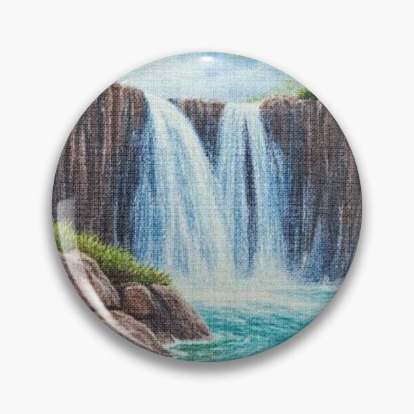 Item preview, Peaceful Waterfall Landscape designed and sold by Bright Stone .