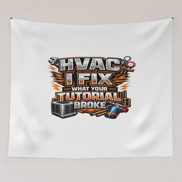 Item preview, HVAC I Fix What Your Tutorial Broke Technician Design designed and sold by FrozenHeat97.