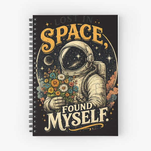 Item preview, Lost in Space Found Myself | Space Typography Design designed and sold by VasiArtLab.