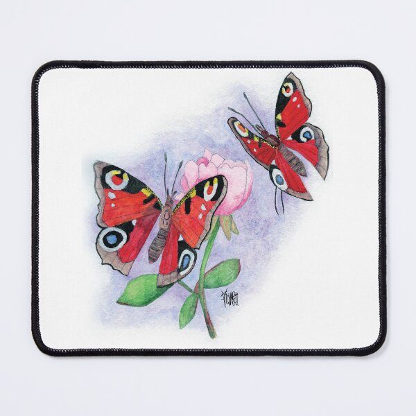 Item preview, PEACOCK BUTTERFLIES WITH FLOWER designed and sold by Jesus Vichareli.