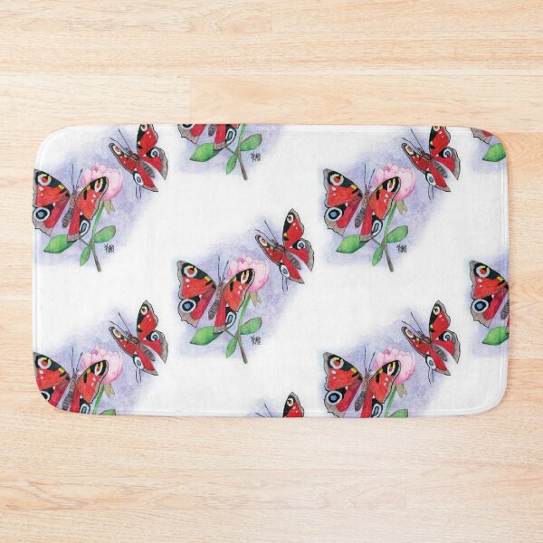 Item preview, PEACOCK BUTTERFLIES WITH FLOWER designed and sold by Jesus Vichareli.