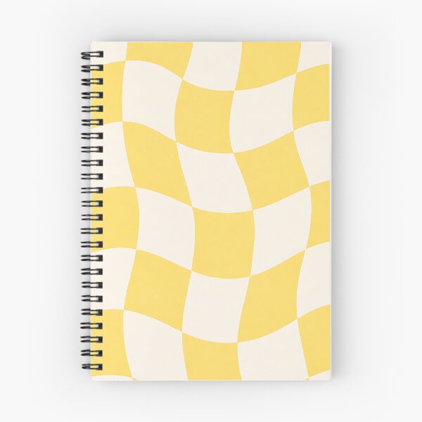 Item preview, Wavy Checkerboard Retro Groovy Yellow Pattern designed and sold by Aureva Arts Shop.