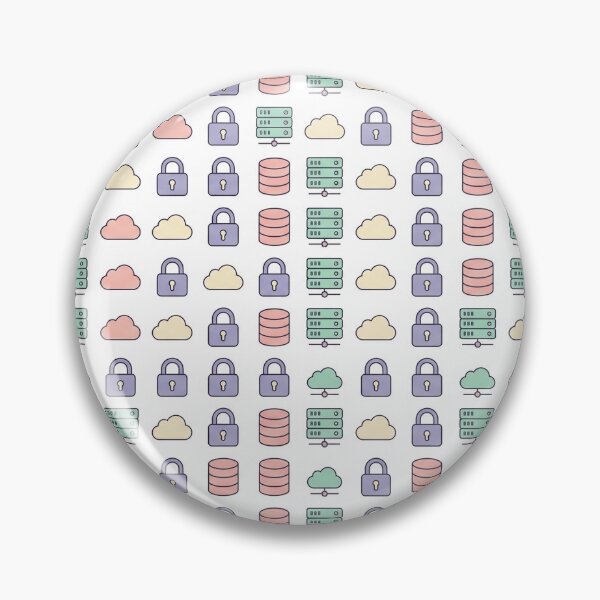 Item preview, Self-Hosted Tech Icons Grid - Pastel Homelab Mug Pattern designed and sold by Node & Switch.
