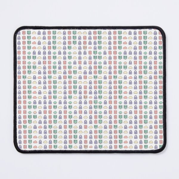 Item preview, Self-Hosted Tech Icons Grid - Pastel Homelab Mug Pattern designed and sold by Node & Switch.