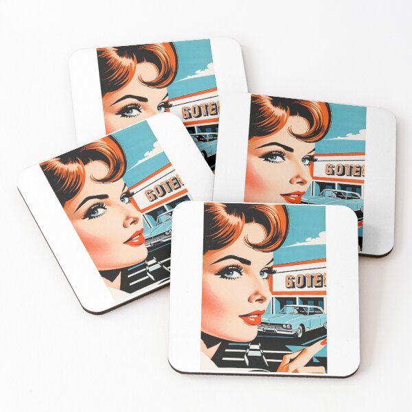 Item preview, Art - Pop Art Aesthetic, 1950s Retro Glamour and American Car designed and sold by Beat-It.
