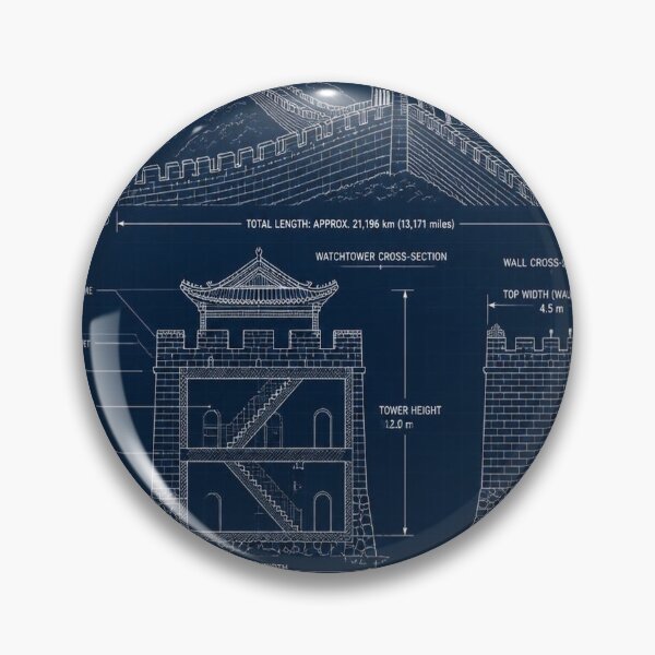 Item preview, Great Wall of China Blueprint designed and sold by SunnyDesign82.