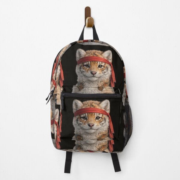 Item preview, Cute Wildcat Adventure Portrait designed and sold by BagFactoryUK.