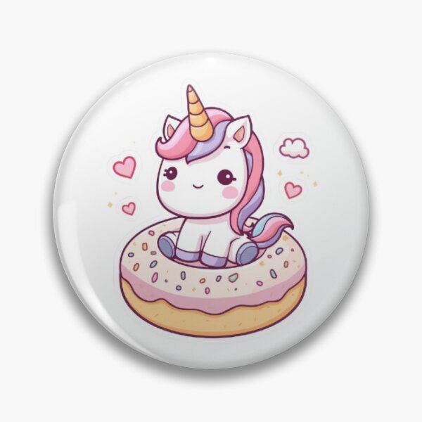 Item preview, Kawaii Unicorn Donut Sticker | Cute Magical Sweet Treat Design designed and sold by Stylestickers55.
