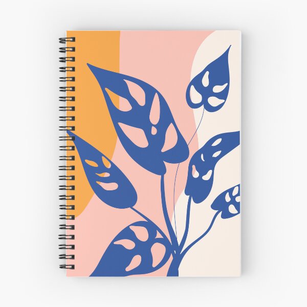 Item preview, Abstract Blue Monstera Leaves Boho Botanical designed and sold by FaizArtShop.