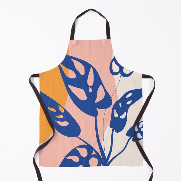 Item preview, Abstract Blue Monstera Leaves Boho Botanical designed and sold by FaizArtShop.