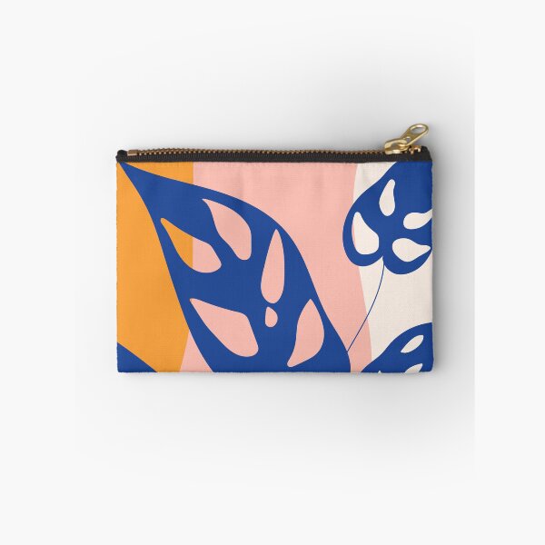Item preview, Abstract Blue Monstera Leaves Boho Botanical designed and sold by FaizArtShop.
