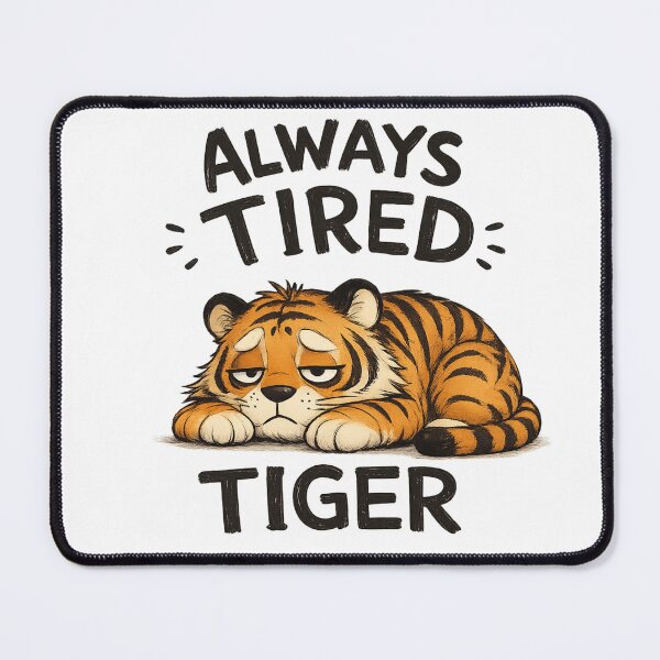 Item preview, Always Tired Tiger designed and sold by Flash-Ryan.