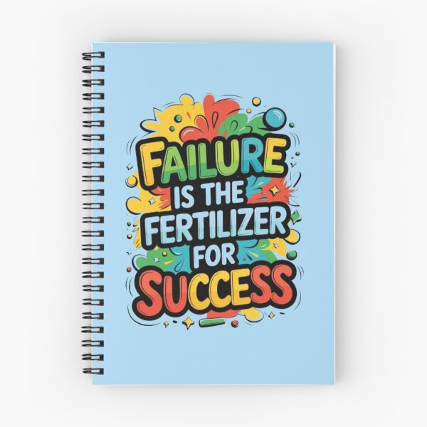 Item preview, Failure Is the Fertilizer for Success – Colorful Motivational Quote Typography designed and sold by PixelStyle Studio.
