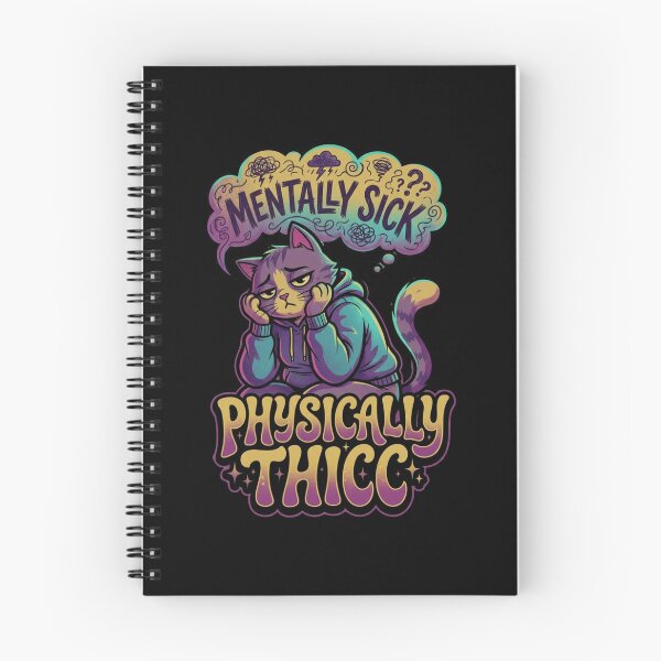 Item preview, Mentally Sick Physically Thicc Sad Cat Meme designed and sold by thenewall.