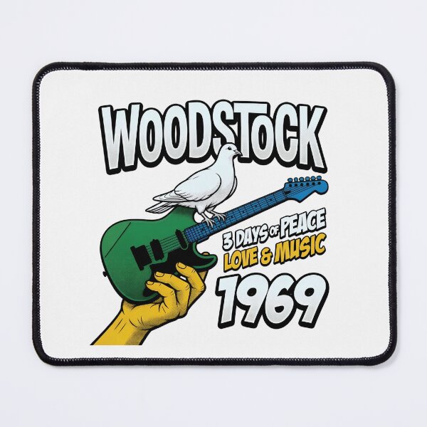 Item preview, Woodstock 1969 Peace Love Music Dove Guitar designed and sold by TshirtsOnline-.
