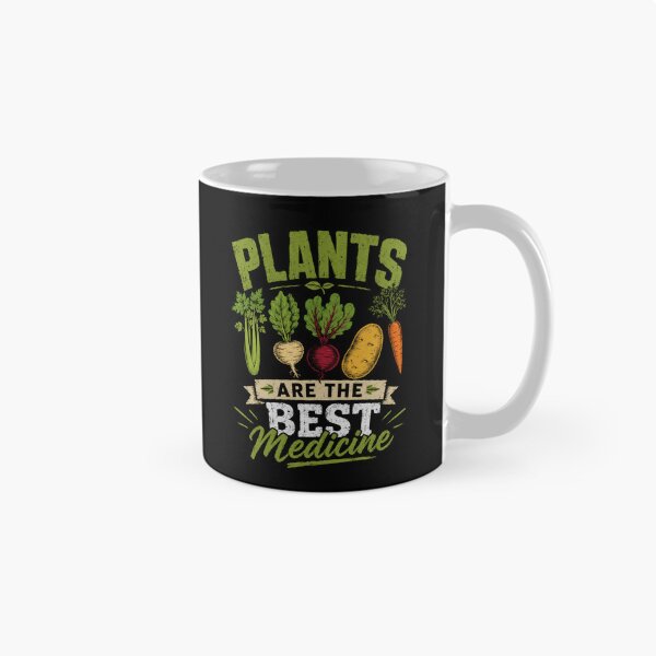 Item preview, Plants Are The Best Medicine Gardener Vegan Healthy Lifestyle designed and sold by SkeletonsDanger.