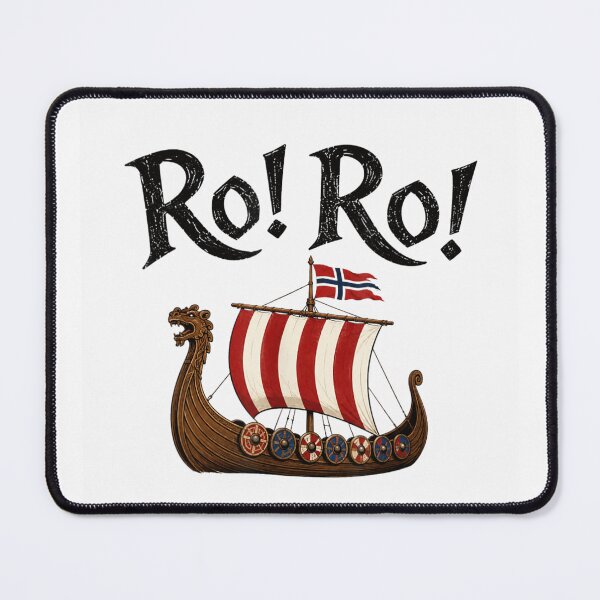 Item preview, Ro Ro Viking Longship Wooden Dragon Boat Nordic Flag Graphic designed and sold by ashenz.