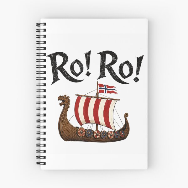 Item preview, Ro Ro Viking Longship Wooden Dragon Boat Nordic Flag Graphic designed and sold by ashenz.
