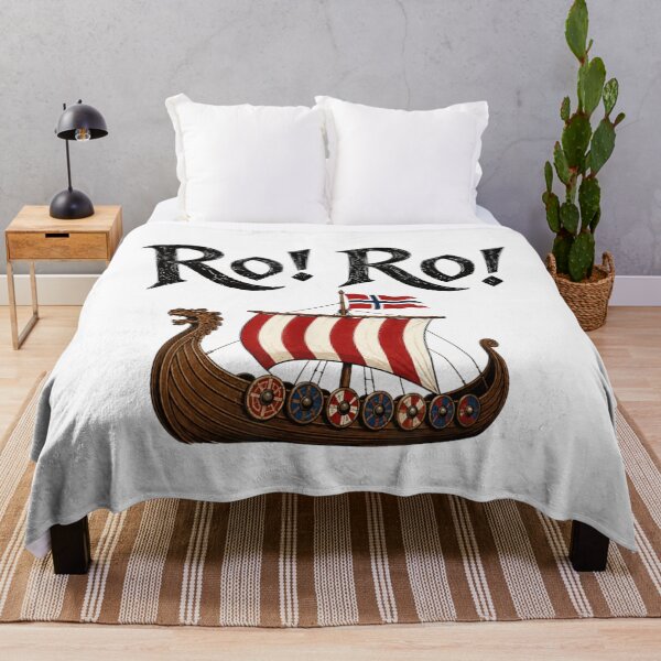 Item preview, Ro Ro Viking Longship Wooden Dragon Boat Nordic Flag Graphic designed and sold by ashenz.
